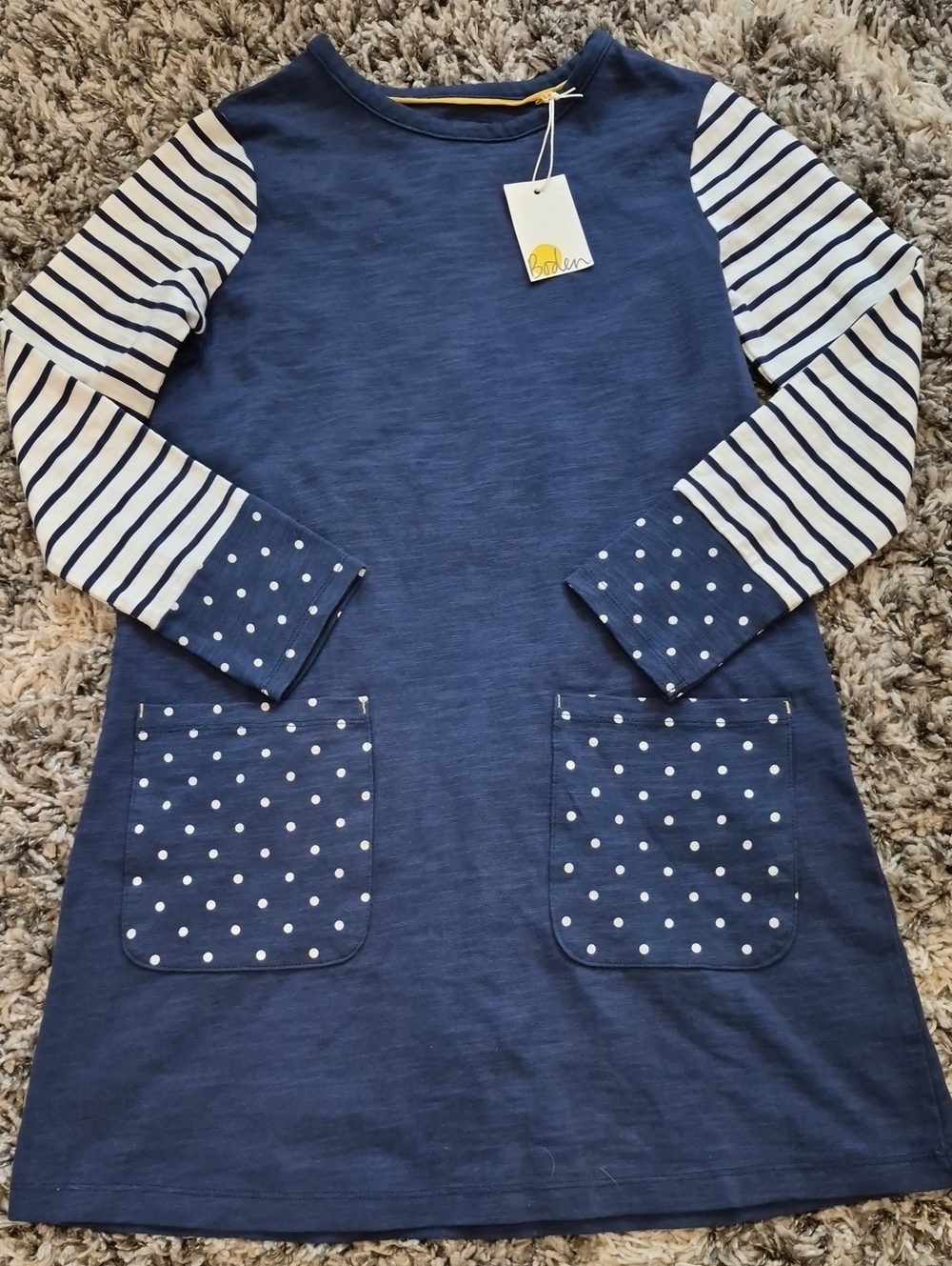 Mini Boden Cotton Pocket Dress